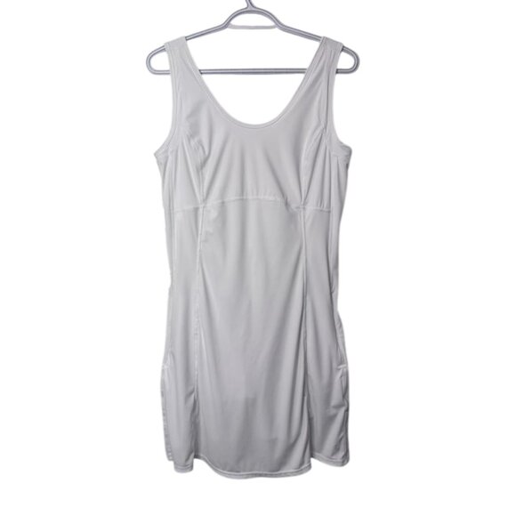 Lole white mini dress with inner shorts size L - Picture 10 of 11